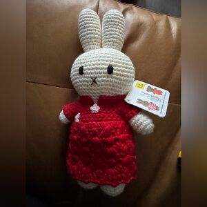 Just Dutch Crocheted Miffy in QiPao for Lunar New Year, NWT